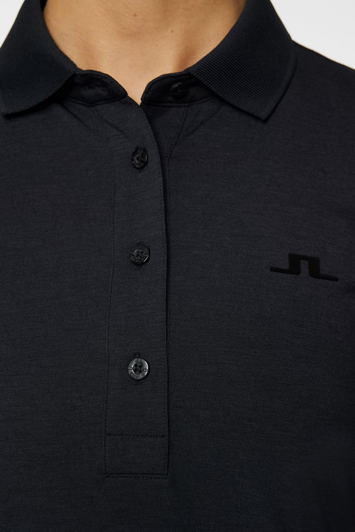JLINDEBERG FLOR LONG SLEEVE POLO BLACK