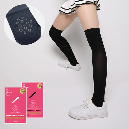 Clobirdie two-tone golf stockings non-slip UV protection