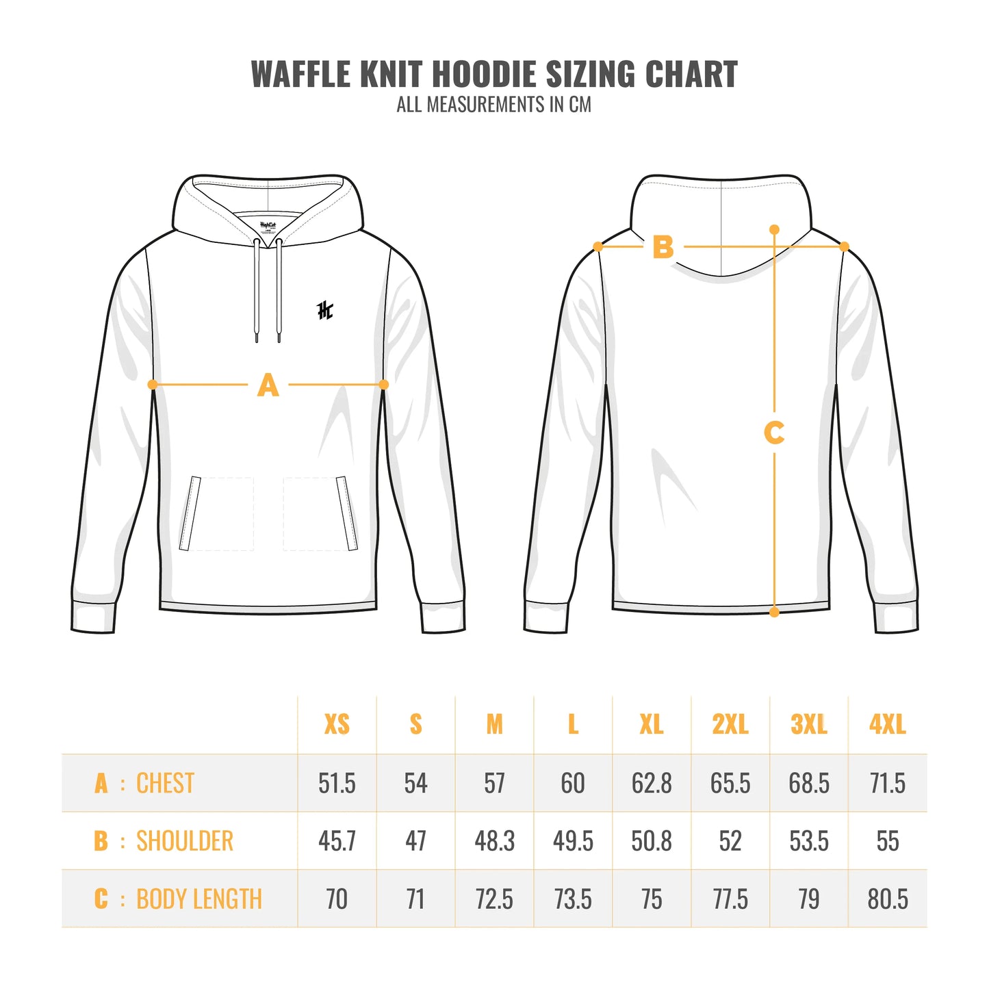 HighCut WHITE WAFFLE KNIT HOODIE