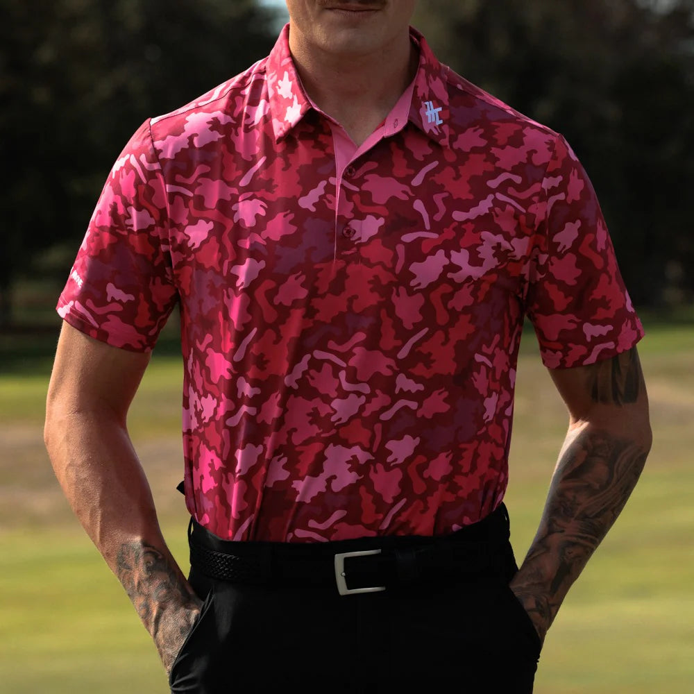 HighCut MEN'S SUNDAY PINK POLO