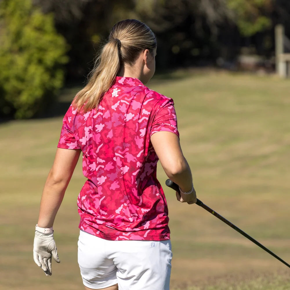 HighCut WOMEN'S SUNDAY PINK POLO