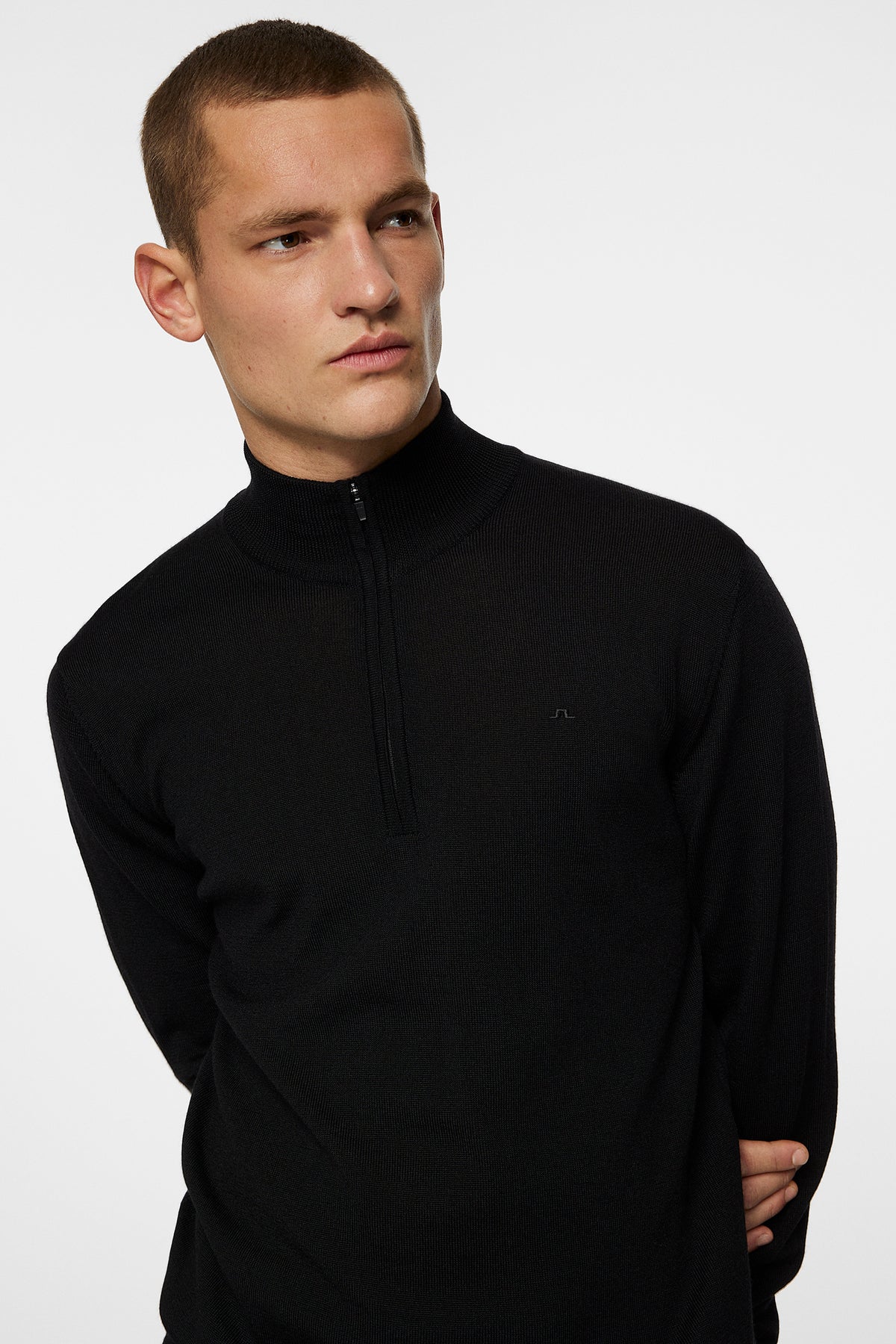 JLINDEBERG KIYAN MERINO QUARTER ZIP
